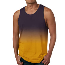 Men's Tank Top Muscle Shirt Sleeveless Mesh Undershirt Transparent Clubwear B2-Gold XXL Summer Fashion Apparel
