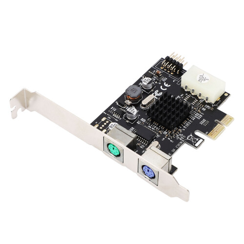PCIe to PS/2 Adapter Card MCS9990CV Chip Built in 2
