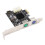 PCIe to PS/2 Adapter Card MCS9990CV Chip Built in 8