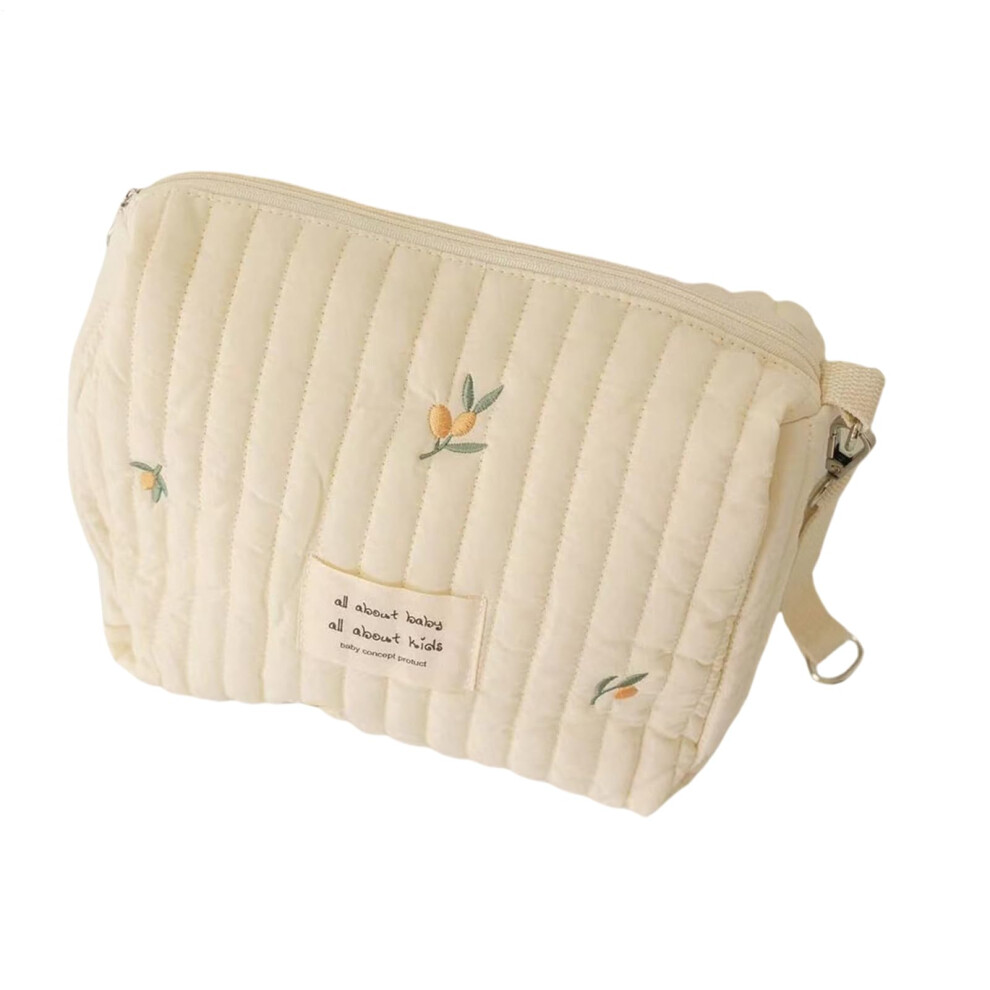 Travel Bag for Stroller - Zippered Diapering and Cleaning Supplies Storage Pouch with Scientific Partition Design, Fits Most Strollers