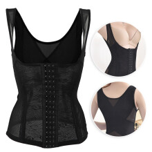 Schwarzer Taillen-Trainingscorset für Damen, M/L/XL, atmungsaktiver Körpershaper