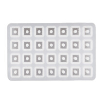Flexible Silicone Cube Letter Molds Epoxy Resin Bracelets Moulds