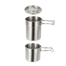 Outdoor Camping Portable Cookware Pots Picnics Water Mug with