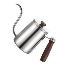 Kaffeekessel mit Gänsehalsauslauf für Handaufguss 350 ml Silber