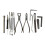 Multifuntional Saxophone Maintenance Tool Alloy Key Wrench and 5