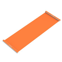 Workout Slide Board 180x50cm Exercise Mat for Balance Training and Speed Skating Simulation, Core and Leg Workouts in Orange