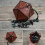 Pu Leather D20 Dice Bag, Polyhedral Dice Pouch Portable Drawstring Bag for , Game, Dnd Dice Bag, Br 21