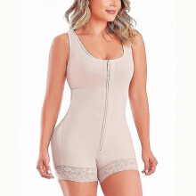 (M, Beige) Body Shaper For Women Lipo Board Included Compression Garments After Liposuction