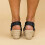 (39, Black) Lady Mid Wedge Sandals Summer Platform Ankle Strap Shoes 4