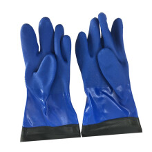 Extended PVC Oil Gloves for Industrial Use, Durable Wear-Resistant, Easy to Wear for Car Washing and Cleaning
