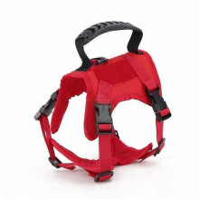 (RED) Tactical Cat Harness For Walking Escape Proof, Soft Mesh Adjustable Pet Vest Harness For Large Cat,small Dog