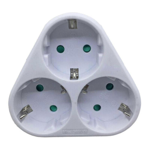 New 3-way Eu Socket, Socket Distributor, Socket Strip, Multiple Socket De Wyelv
