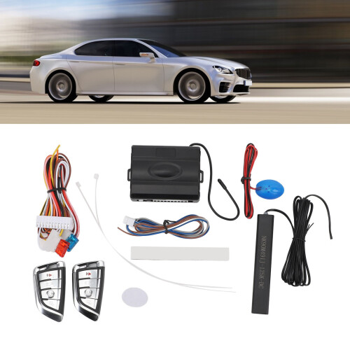 Enhanced Security Car Alarm System 12V PKE Keyless Entry with Remote