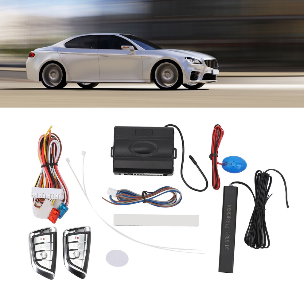 Enhanced Security Car Alarm System 12V Pke Keyless Entry With Remote 8441349014815