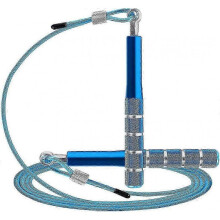 (Blue) Jump Rope, Wastou Speed Jumping Rope For Training Fitness Exercise, Adjustable Adults Workout Skipping Rope For Men, Women