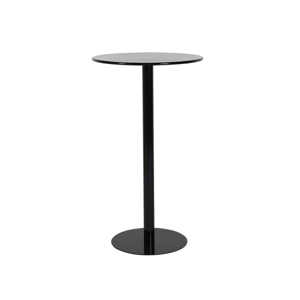 Round Bar Table - Black 70x104cm Circular Cocktail Table with Fixed Top for Home, Office, Dining Room, Kitchen-image-OPC-PKFCNNP-NEW