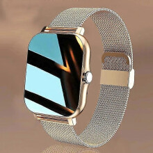 (three bead steel strip) Smart Watch: Step Heart Rate Monitor, Bluetooth Call, Touch Screen