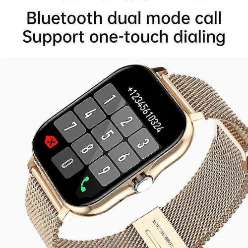 (black) Smart Watch: Step Heart Rate Monitor, Bluetooth Call, Touch Screen 1