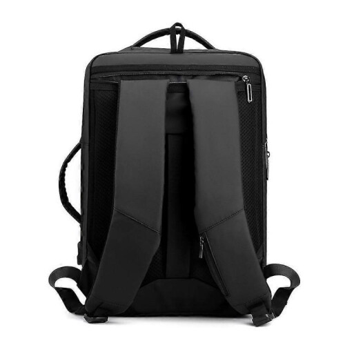 (black) Large-capacity Water-repellent Business Backpack Computer Bag Expandable Travel Backpack 2
