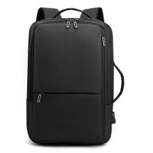 (black) Large-capacity Water-repellent Business Backpack Computer Bag Expandable Travel Backpack