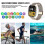 (four silicone strap) Smart Watch: Step Heart Rate Monitor, Bluetooth Call, Touch Screen 4