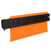 Multifunktionale 10-Zoll-Formkonturenmesser mit Verriegelung, Orange, 26 cm