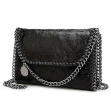 (Black) Simple Fashion Women Shoulders Retro Handbag Purse Mobile Phone Shopping Bag Pu Leather Shoulder