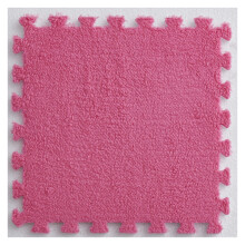 20 Pcs Interlocking Carpet Tiles Foam Floor Mat Rose Red Square Puzzle Mat for Home Playroom Use