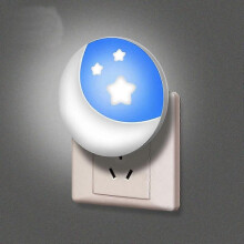 Socket Night Light with Light Sensor Led Night Light for Kids Night Lights Moon And Stars Automatic Lighting for Bedroom Stairs Hallway Toilet Kitchen