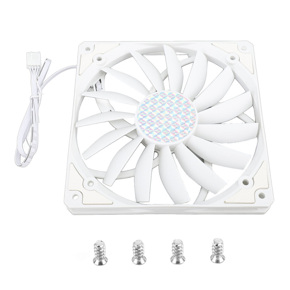 140Mm 4 Pin Pwm Case Fan Ultra Thin 15Mm 1100Rpm White 8320539122854