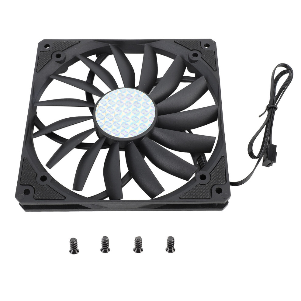 140Mm 4 Pin Pwm Case Fan Ultra Thin 15Mm 1100Rpm Black 8320539122915