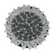 (Gray) Pet Dog Snuffle Mat Puzzle Toy Slow Feeder Bowl Plush Round Pad For Small Medium Dogs Machine Washable Sniffing Training Blanket 2025