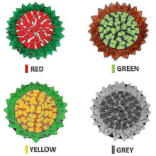 (Green) Pet Dog Snuffle Mat Puzzle Toy Slow Feeder Bowl Plush Round Pad For Small Medium Dogs Machine Washable Sniffing Training Blanket 2025