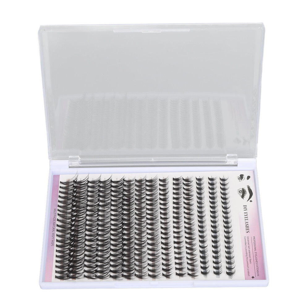 Portable 280pcs Eyelash Clusters 8-16mm D Curl for Volume Lashes