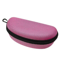 (Pink) Eye Glass Carry Case Solid Color Fit Most Glasses for Students Men and Women Protective Case For Glasses Orange 2025