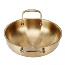 Gold Korean Ramen Pot Stainless Steel Noodle Pot Portable Kitchen Cooking Pot for Household 26cm / 10.2in 2025