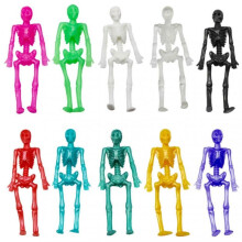 10pcs Halloween Stretchy Toys Novelty Stretchy Skeleton Toys Trick Or Treat Toys for Kids Halloween Party Favors Goody Bag