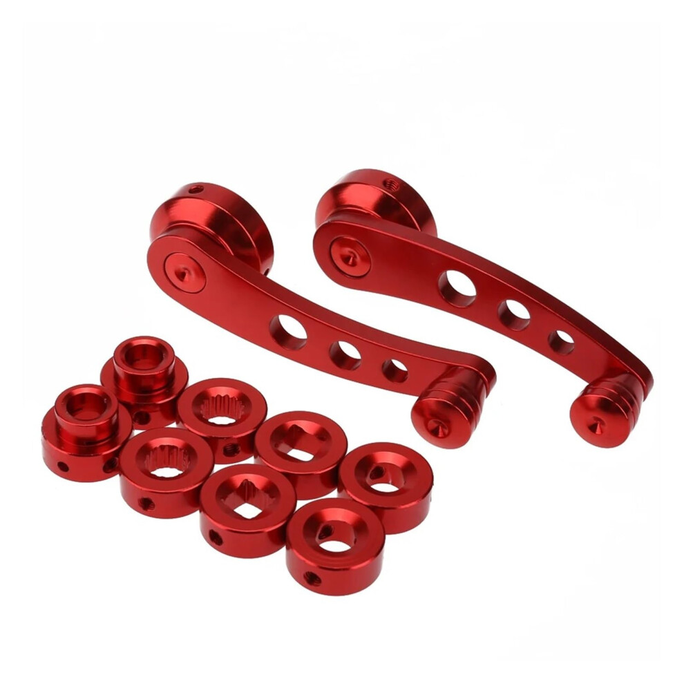 Window Winder Universal Car Window Close Hand Crank Handle Aluminum Alloy Manual Regulator Replacement Red 6447073618680