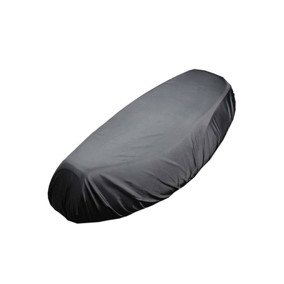 Universal Motorcycle Seat Pad Cover Xxl - Oxford Cloth Flexible Saddle Rain Cover With Storage Bag Black 6447073618727
