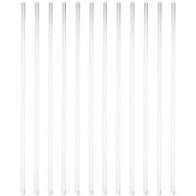 12 Pcs Transparent Glass Rod Solid Glass Stirer Stirring Rod for Laboratory 2025