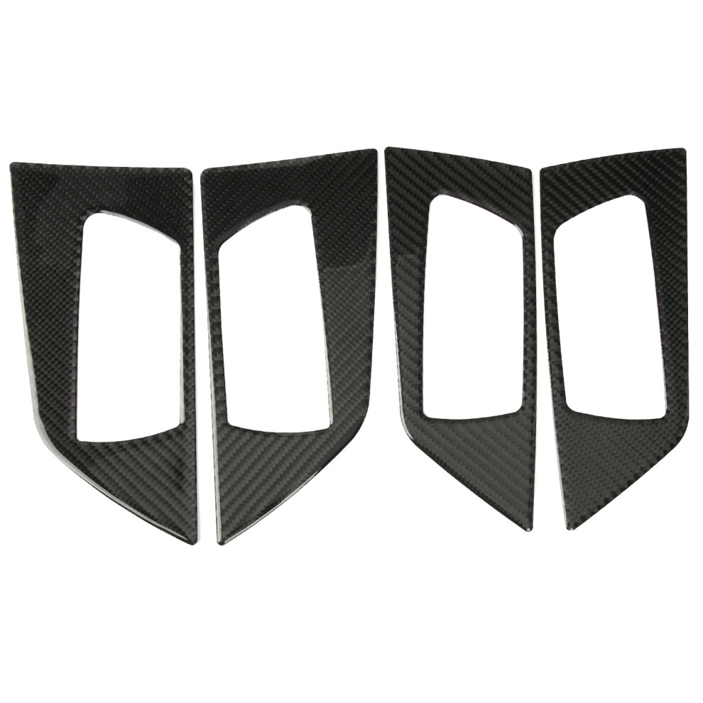 4Pcs Car Carbon Fiber Inner Door Handle Bowl Trim 8320539123684