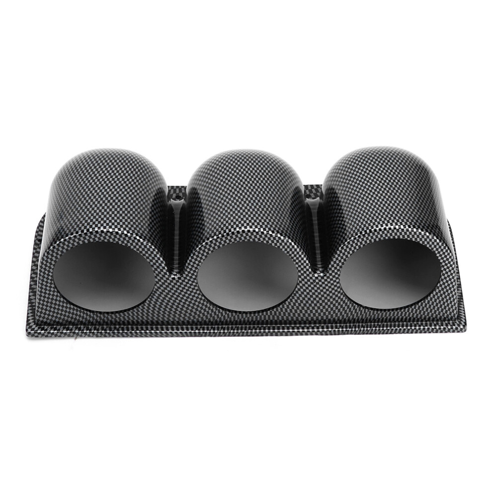 52Mm/2In 3ÂHole Triple Gauge Mount Holder Carbon 8320539123943