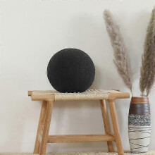 30cm Black Soft Back Pillows Ball Pillow Spherical Backrest Pillow Decor Cushion Throw Pillow Cushion for Home