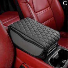 (light grey) Heightening armrest pad for E-Class cars with storage space 2025