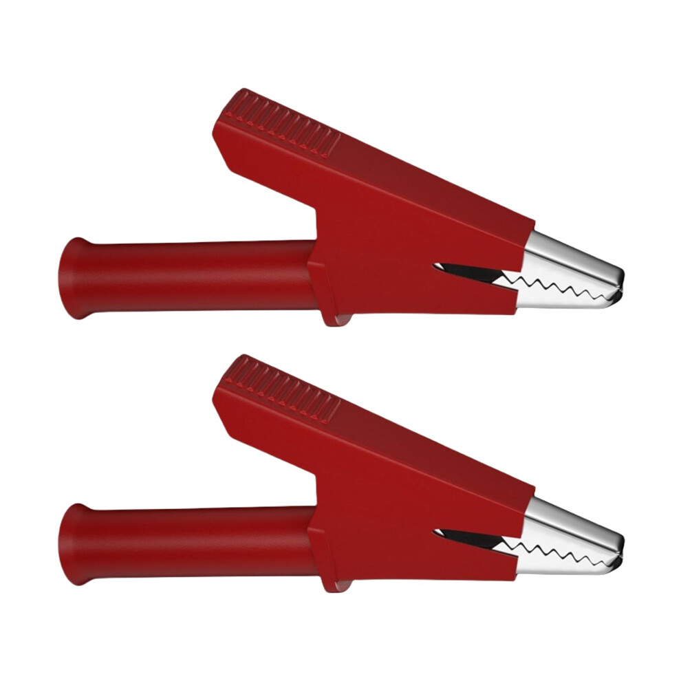 10Mm Open Testing Clip With 4Mm Plug Tail For Laboratory And Electrical Projects, Red Color Accessory 6447073619212
