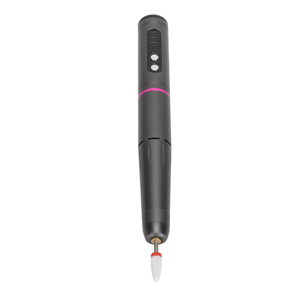 Portable Electric Nail Drill Machine 18000 RPM Grey, 3 Speed
