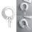 Renaissance Collar Elizabethan White Ruffled Neck Collar Shawl 2
