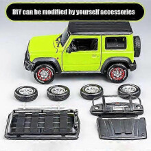(Assembled Version) 1:18 SUZUKI Jimny SUV Alloy Car model Diecasts & Toy Vehicles Wheel Steering Sound and light Car Toy Model Collection Gift 2025