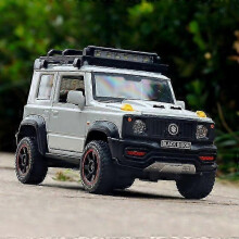 (White) 1:18 SUZUKI Jimny SUV Alloy Car model Diecasts & Toy Vehicles Wheel Steering Sound and light Car Toy Model Collection Gift 2025