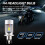 H4 LED Headlight Bulb Motorcycle Hi/Lo Beam with Running Light 25W 5